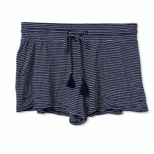 Stars Above Navy & White Striped Tassel-Drawstring Shorts